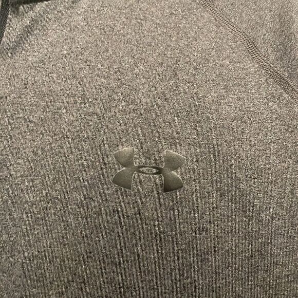 Under Armour- Men’s Grey 1/4 Zip Long Sleeve Loose Fit Activewear Shirt- Size M - Picture 6 of 7